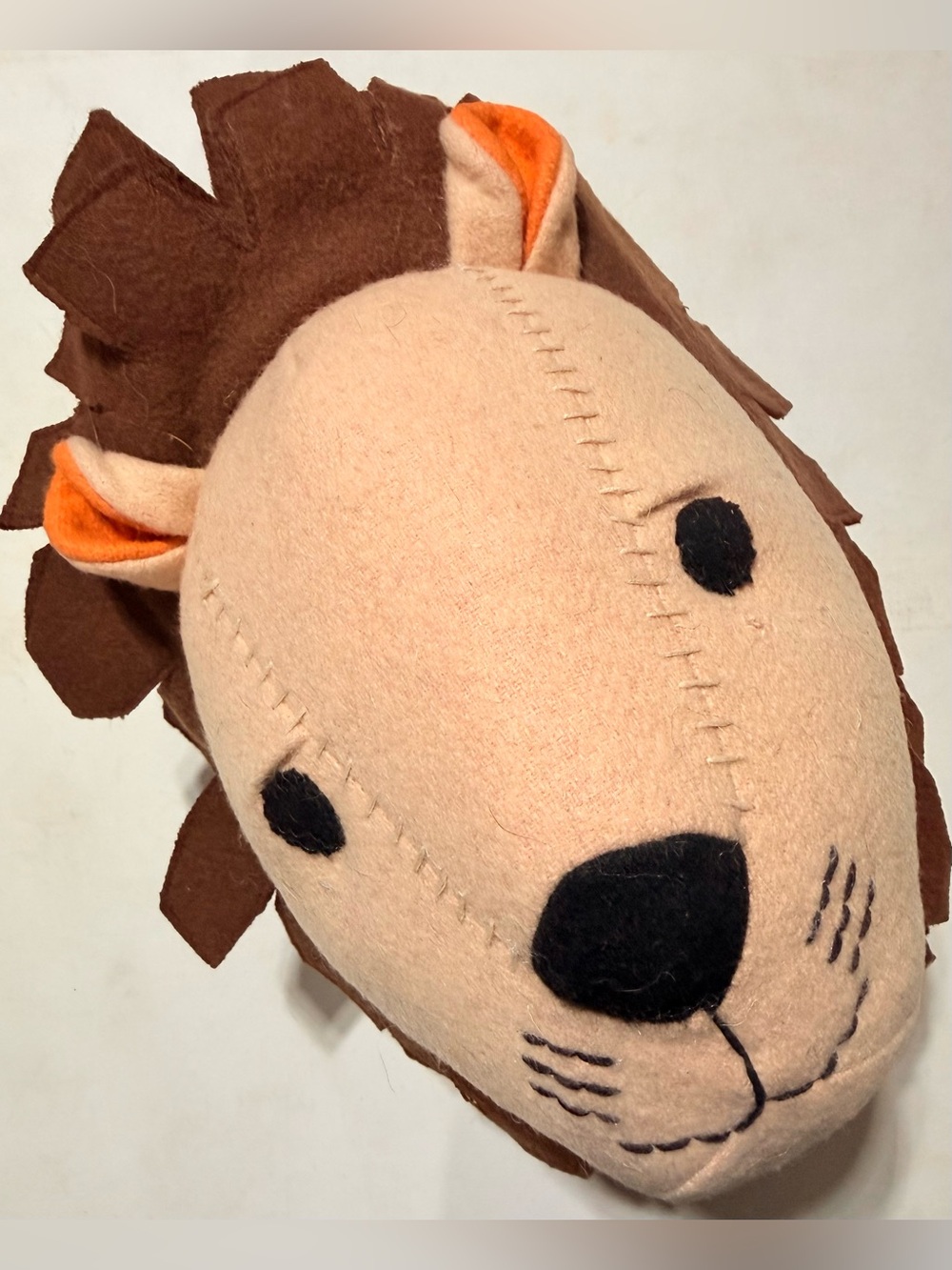 Target Pillowfort Plush Lion Wall Head 16” in Beige, Brown & Orange